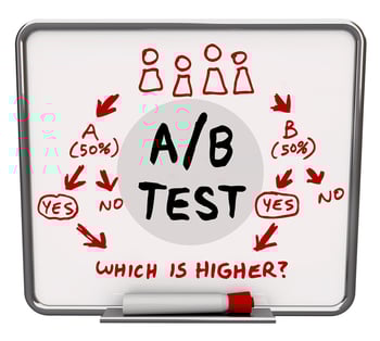 A/B testing banner ads